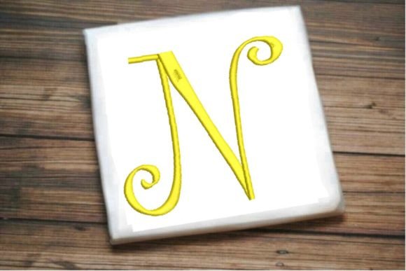 Beautiful Capital N Letter Monogram