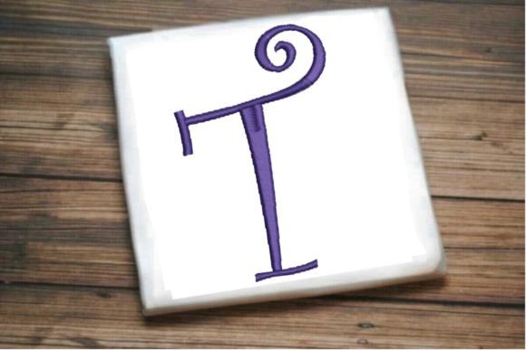 Beautiful Capital T Letter Monogram