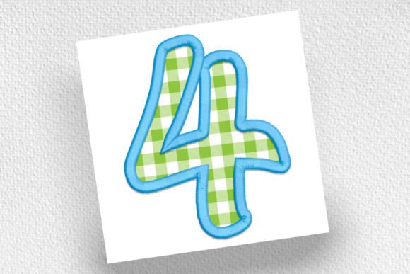Number 4 Applique for Etsy Sellers